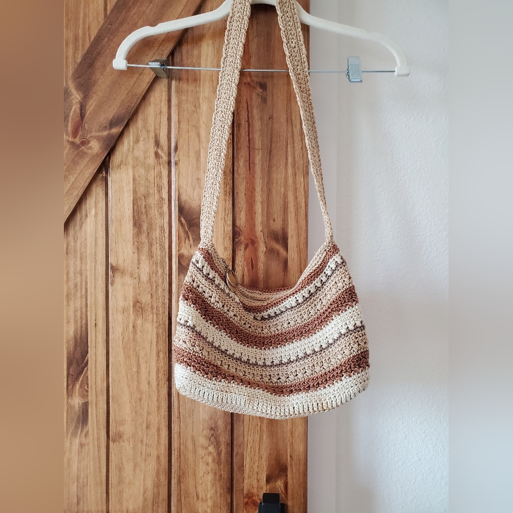 The Sak Neutral Crochet Purse